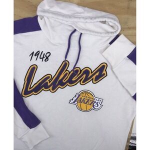 Los Angeles Lakers New Era Hoodie Size XL Basketball NBA 1948 Throwback White